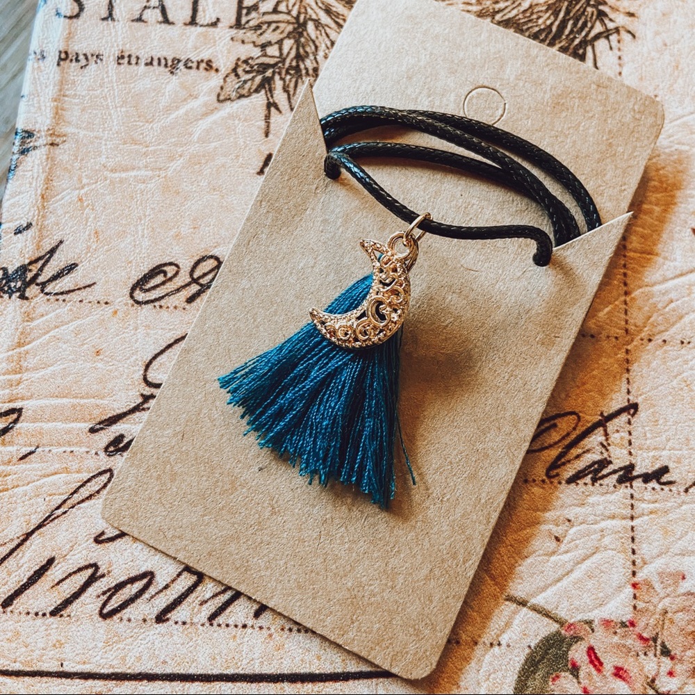 Moon Tassel Boutique Necklace